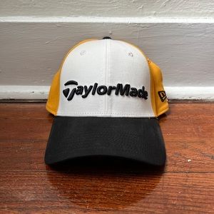 Taylormade Black and Yellow Fitted Hat